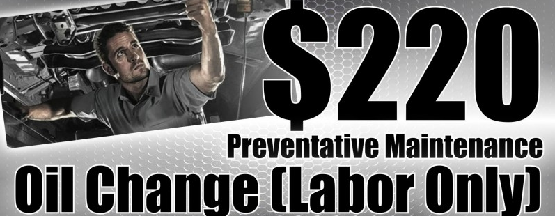 Oil change special